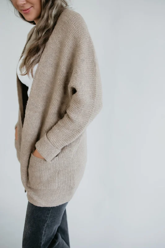 Raine Ribbed Open Cardigan