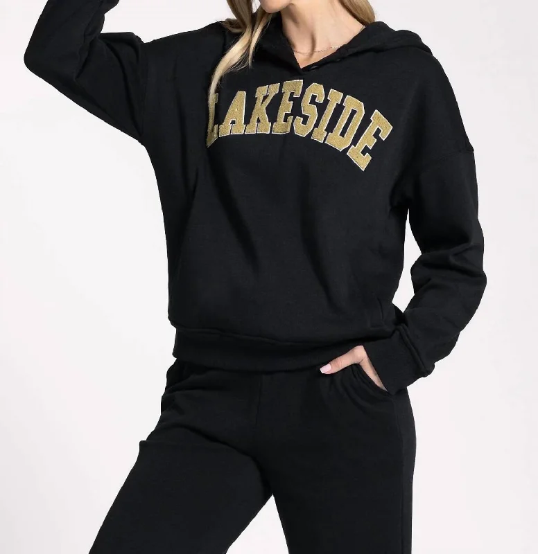 Lakeside Hoodie In Black