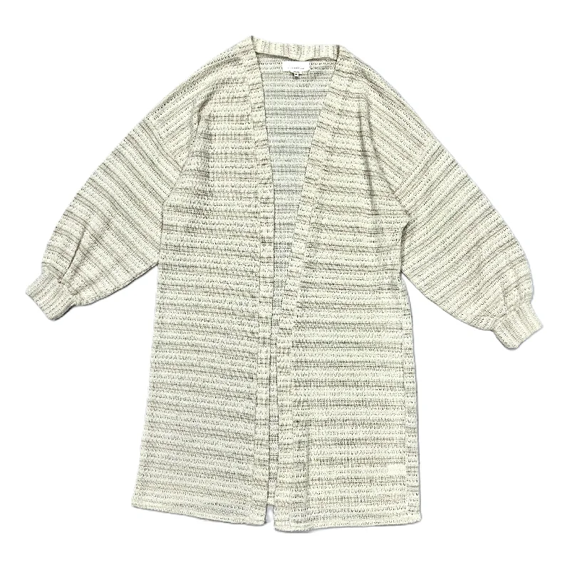 Sweater Cardigan By Anthropologie In Cream, Size: Osfm