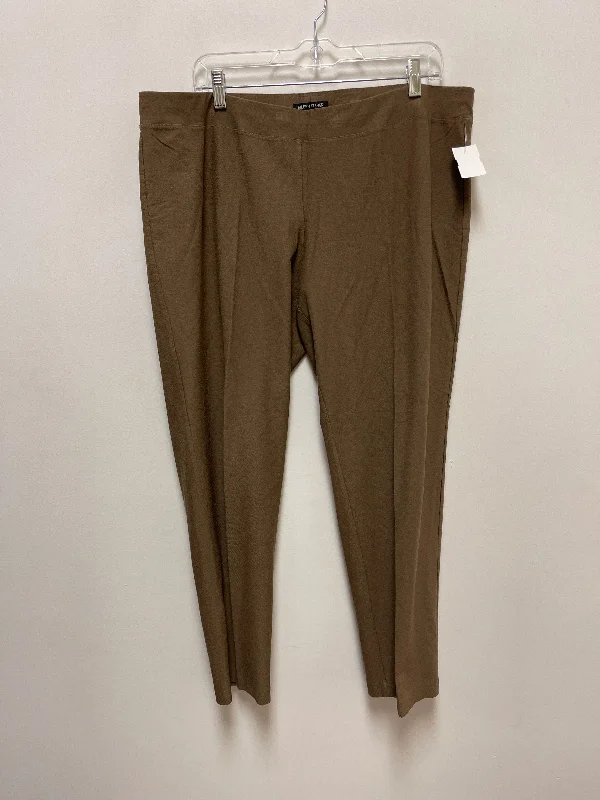 Pants Leggings By Eileen Fisher In Brown, Size: Xl