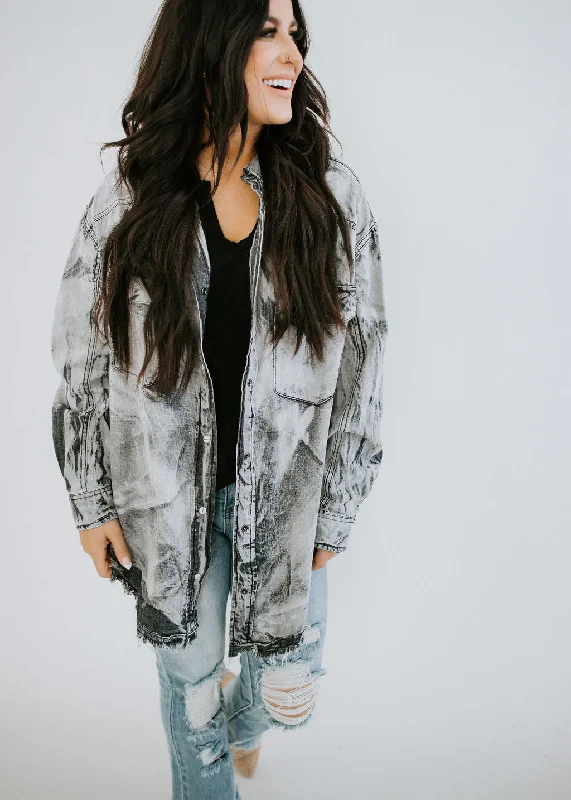 Lillian Acid Wash Shacket