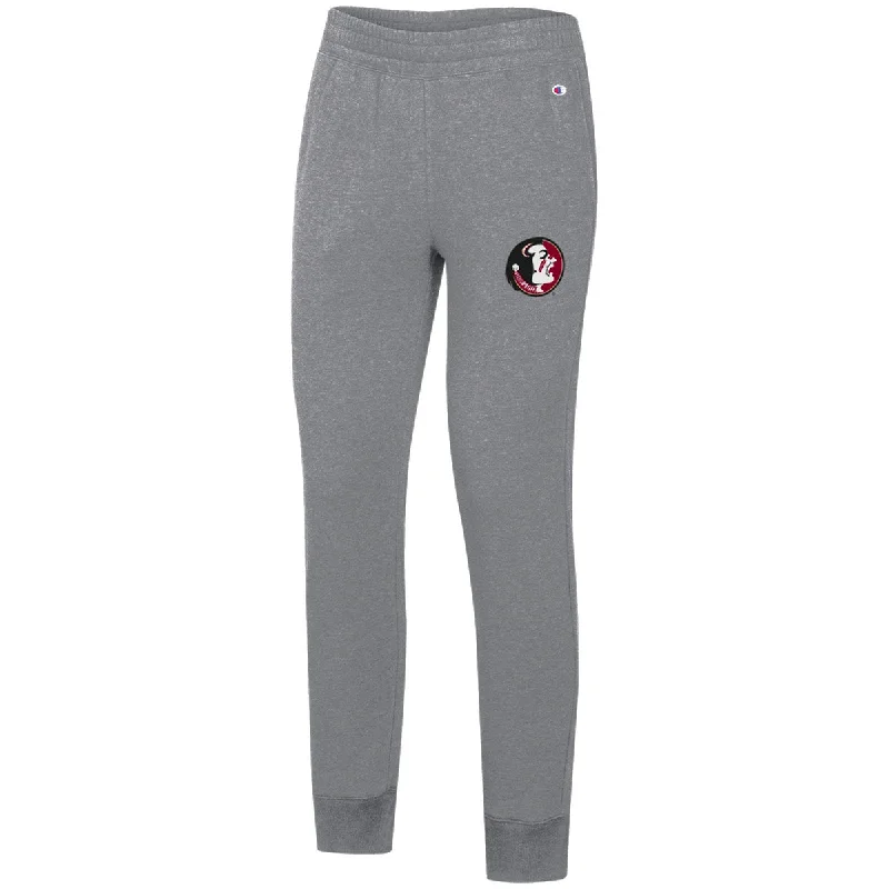 Champion Women's Vault Seminole Logo Tri-blend Pant - Heritage Grey