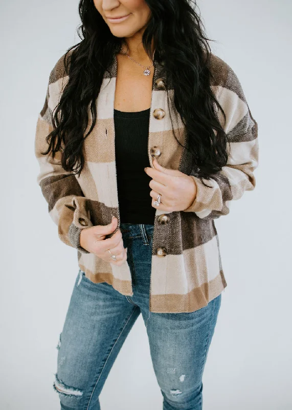 Plaid Romance Button Down Shacket