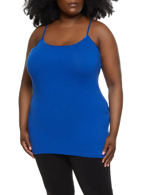 Plus Size Basic Solid Cami