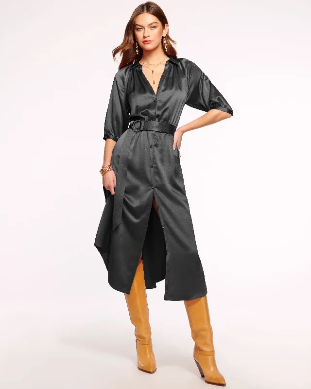 Janiyah Belted Shirt Dress