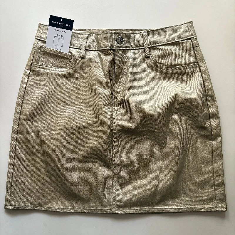 Skirt Mini & Short By Marc New York In Gold, Size: 10