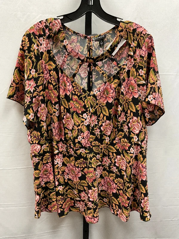 Top Short Sleeve By Torrid In Floral Print, Size: 2x