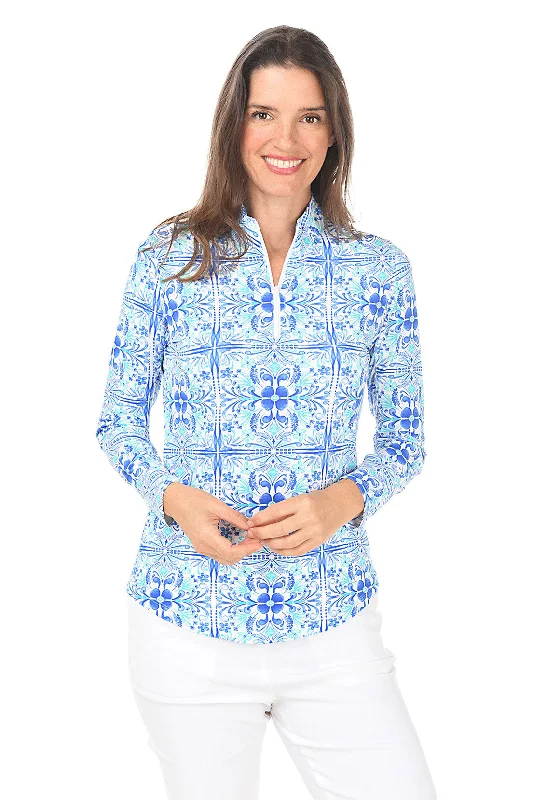 Flower Tile UPF50+ Sun Shirt