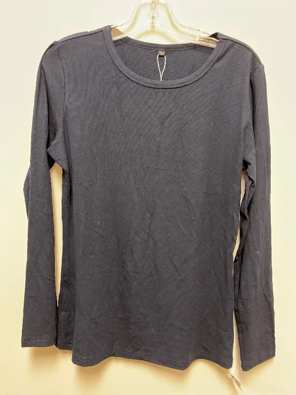 Top Long Sleeve Basic By Clothes Mentor In Navy, Size: Xl