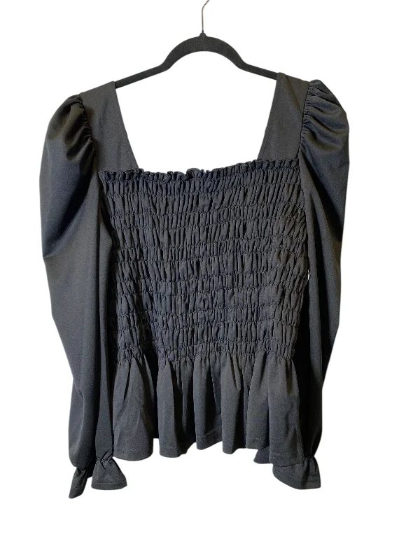 Top Long Sleeve By Clothes Mentor In Black, Size: Xl